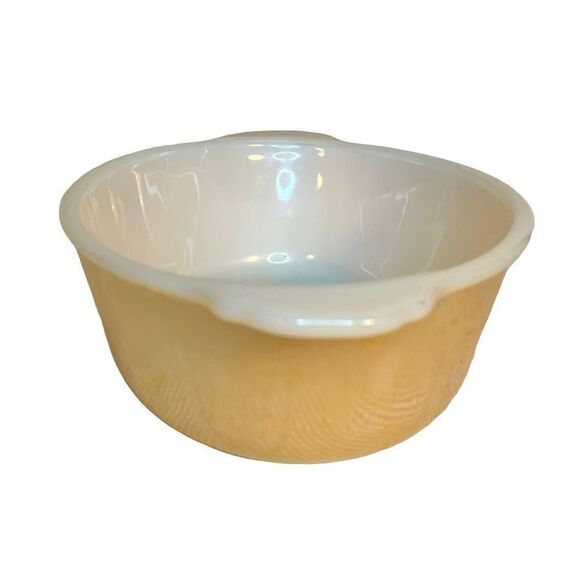 Vintage Pyrex FIRE KING Peach Lusterware 1-1/2 Qt. Casserole Dish #467 READ - Picture 13 of 16